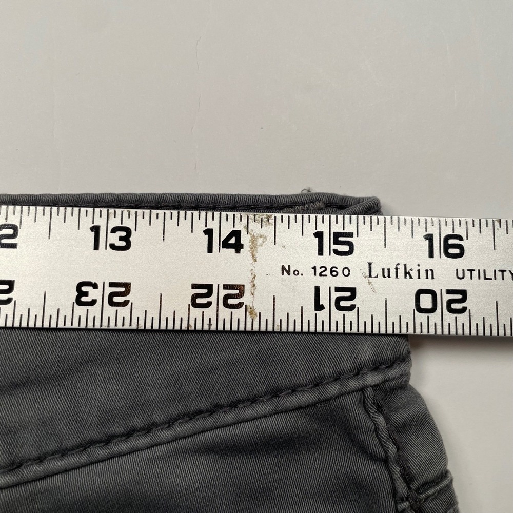 BKE Casuals Jake Straight Gray Chino Pants Mens 30L Stretch Cotton Five Pocket - Picture 4 of 9